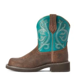 'Ariat' Women's 8" Fatbaby Heritage - Worn Hickory / Shamrock