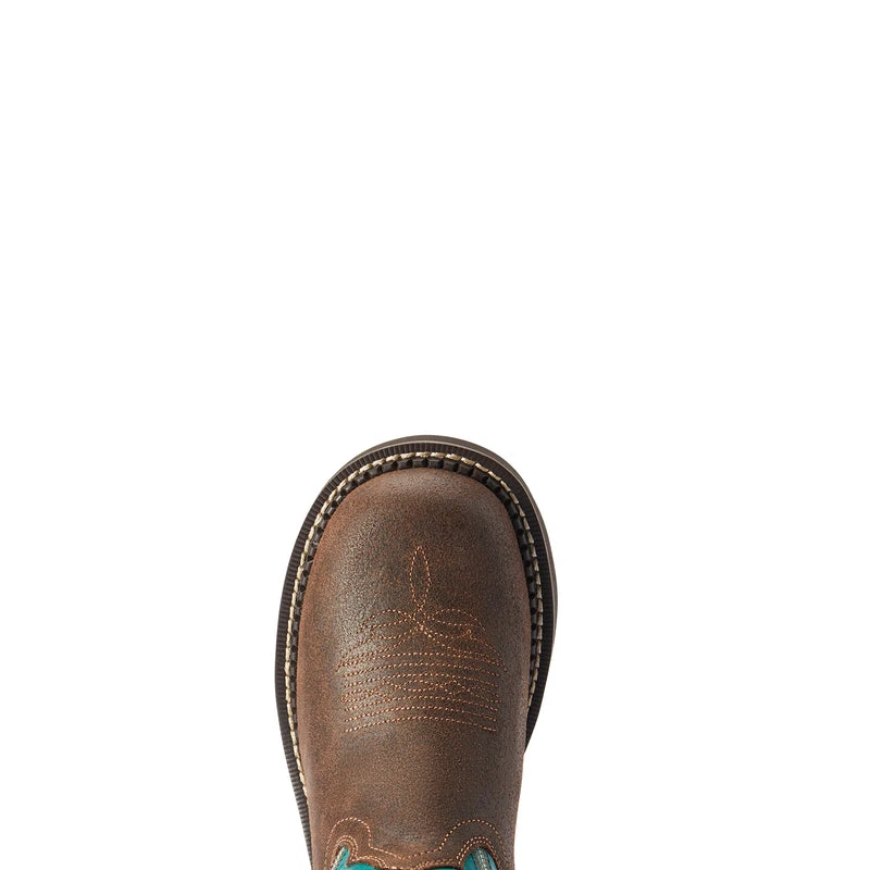 'Ariat' Women's 8" Fatbaby Heritage - Worn Hickory / Shamrock 4 'Ariat' Women's 8" Fatbaby Heritage - Worn Hickory / Shamrock - Image 2