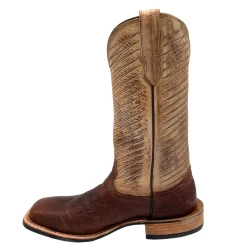Fenoglio Boots Men's Bison Square Toe - Brown / Tan -cowboy shop FB001012122 1024x1024@2x