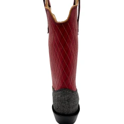 Fenoglio Boots 'Fenoglio' Men's 13" Cape Buffalo Western Square Toe - Grey / Red -cowboy shop FB342426285 1024x1024@2x