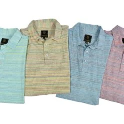 FX Fusion 'F/X Fusion' Men's Space Dye Melange Polo - Pink