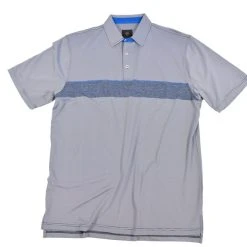 FX Fusion 'F/X Fusion' Men's Fine Line Chest Stripe Polo - Navy