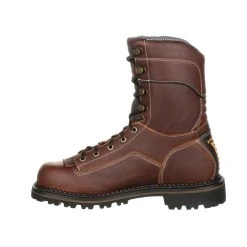 'Georgia Boot' Men's 8" AMP LT Logger EH WP Comp Toe - Brown 13 'Georgia Boot' Men's 8" AMP LT Logger EH WP Comp Toe - Brown -cowboy shop GB00238 instep profile 1024x1024@2x