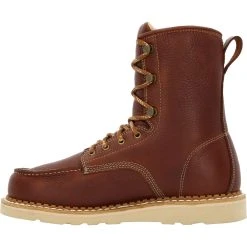 'Georgia Boot' Men's 8" Wedge Moc Toe EH Soft Toe - Brown 15 'Georgia Boot' Men's 8" Wedge Moc Toe EH Soft Toe - Brown -cowboy shop GB00480 instep profile 1024x1024@2x