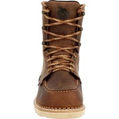 'Georgia Boot' Men's 8" Wedge Sole EH WP Soft Toe - Brown 11 'Georgia Boot' Men's 8" Wedge Sole EH WP Soft Toe - Brown -cowboy shop GB00532 front 1024x1024@2x