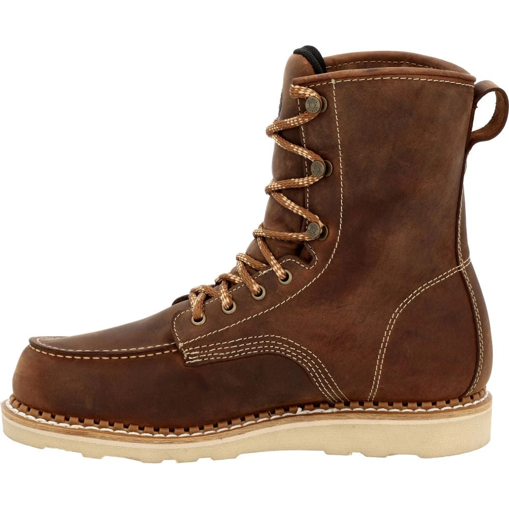 'Georgia Boot' Men's 8" Wedge Sole EH WP Soft Toe - Brown 8 'Georgia Boot' Men's 8" Wedge Sole EH WP Soft Toe - Brown - Image 6