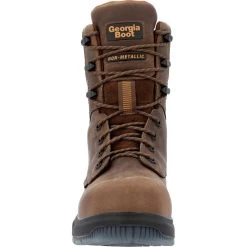 'Georgia Boot' Men's 8" FLXpoint Ultra EH WP Comp Toe - Brown 12 'Georgia Boot' Men's 8" FLXpoint Ultra EH WP Comp Toe - Brown -cowboy shop GB00554 front 1024x1024@2x
