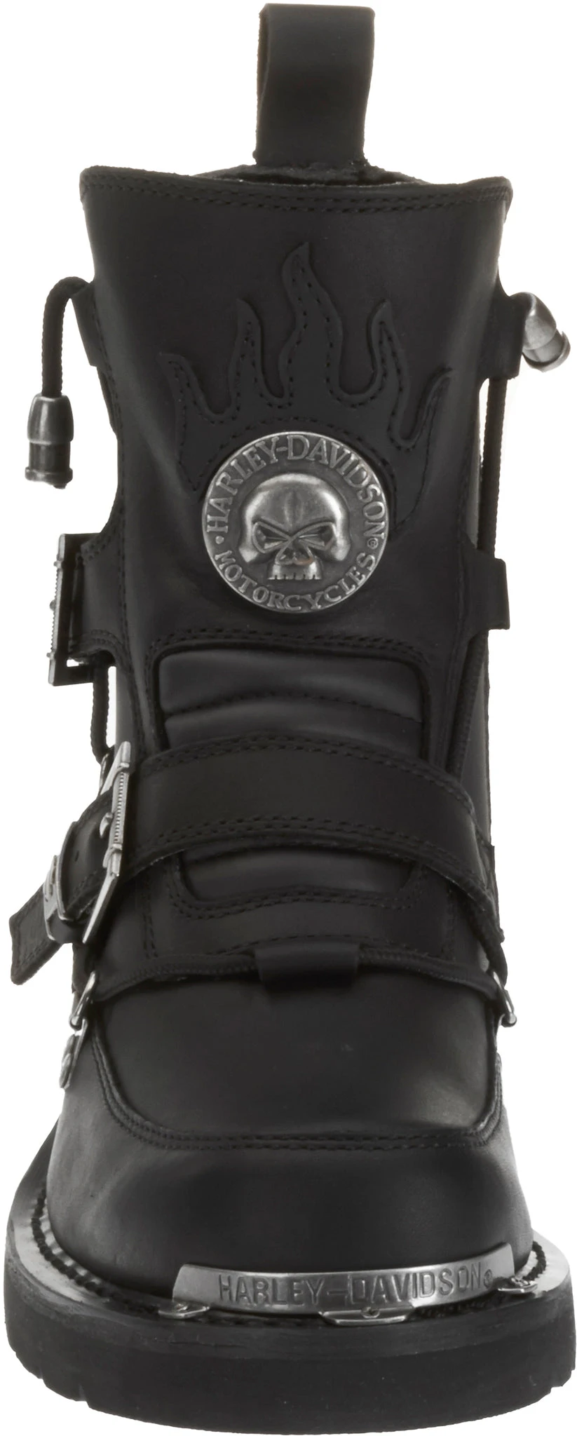 'Harley Davidson' Men's 6" Distortion Skull Zip Boot - Black 5 'Harley Davidson' Men's 6" Distortion Skull Zip Boot - Black - Image 3