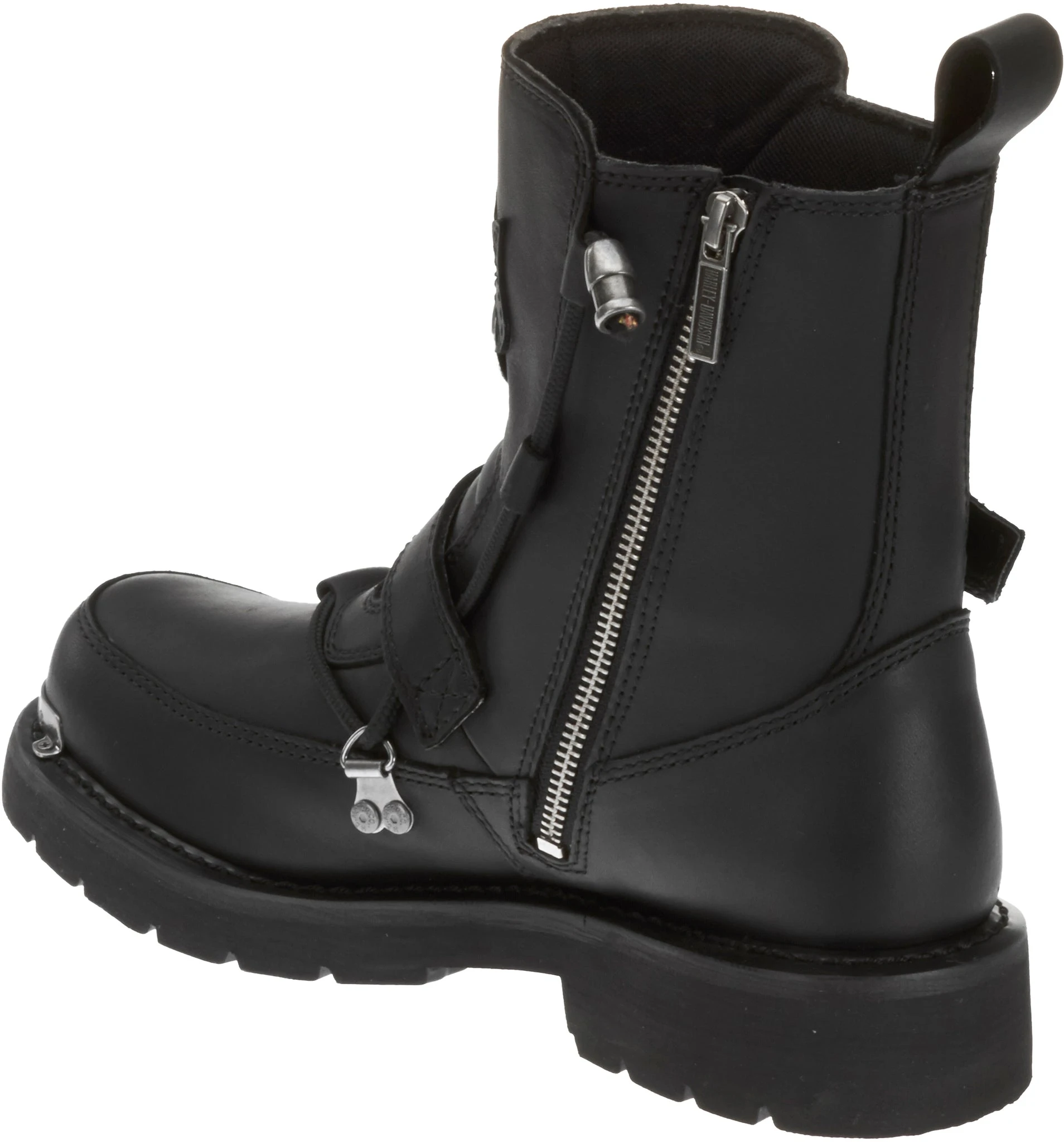 'Harley Davidson' Men's 6" Distortion Skull Zip Boot - Black 8 'Harley Davidson' Men's 6" Distortion Skull Zip Boot - Black - Image 6