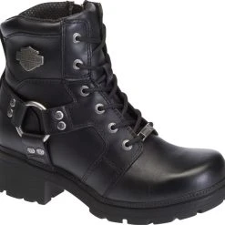 'Harley Davidson' Women's 5.5" Jocelyn Zip Boot - Black