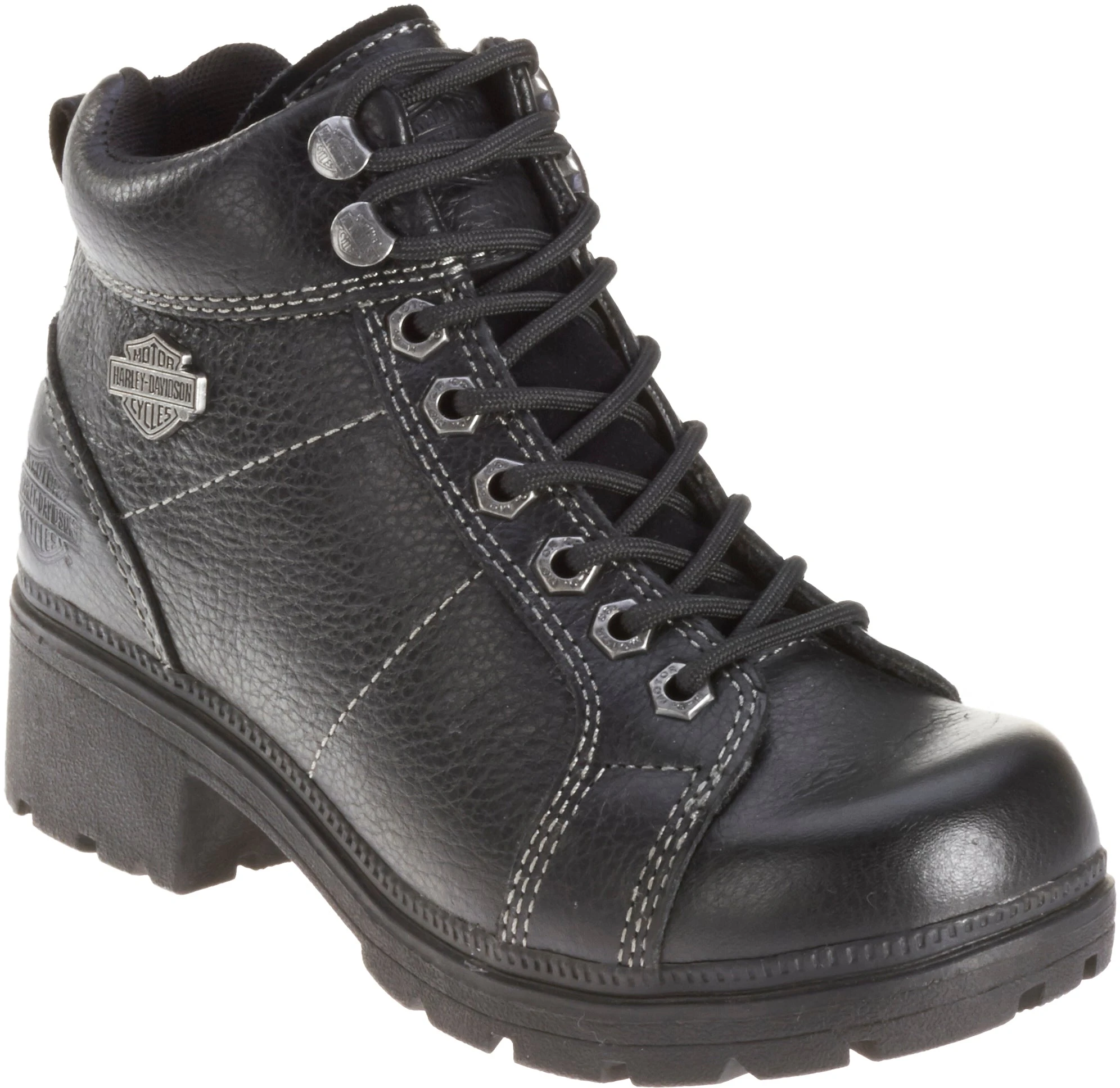 'Harley Davidson' Women's 4" Tyler Lace Up - Black 4 'Harley Davidson' Women's 4" Tyler Lace Up - Black - Image 2