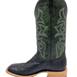 'Anderson Bean' Men's 13" HorsePower Top Hand Full Quill Ostrich - Black / Emerald Explosion 13 'Anderson Bean' Men's 13" HorsePower Top Hand Full Quill Ostrich - Black / Emerald Explosion -cowboy shop HP80042 1024x1024@2x