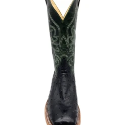 'Anderson Bean' Men's 13" HorsePower Top Hand Full Quill Ostrich - Black / Emerald Explosion 11 'Anderson Bean' Men's 13" HorsePower Top Hand Full Quill Ostrich - Black / Emerald Explosion -cowboy shop HP80043 1024x1024@2x