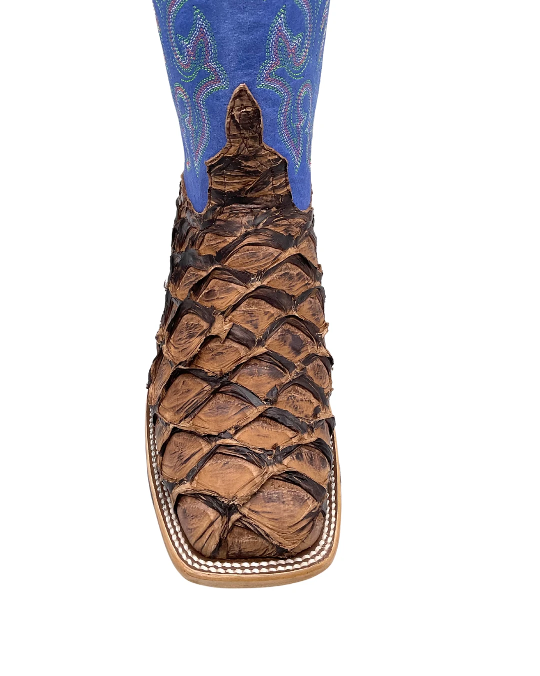 'Anderson Bean' Men's 13" HorsePower Top Hand Big Bass Square Toe - Pirarucu / Royal Sinsation 4 'Anderson Bean' Men's 13" HorsePower Top Hand Big Bass Square Toe - Pirarucu / Royal Sinsation - Image 2