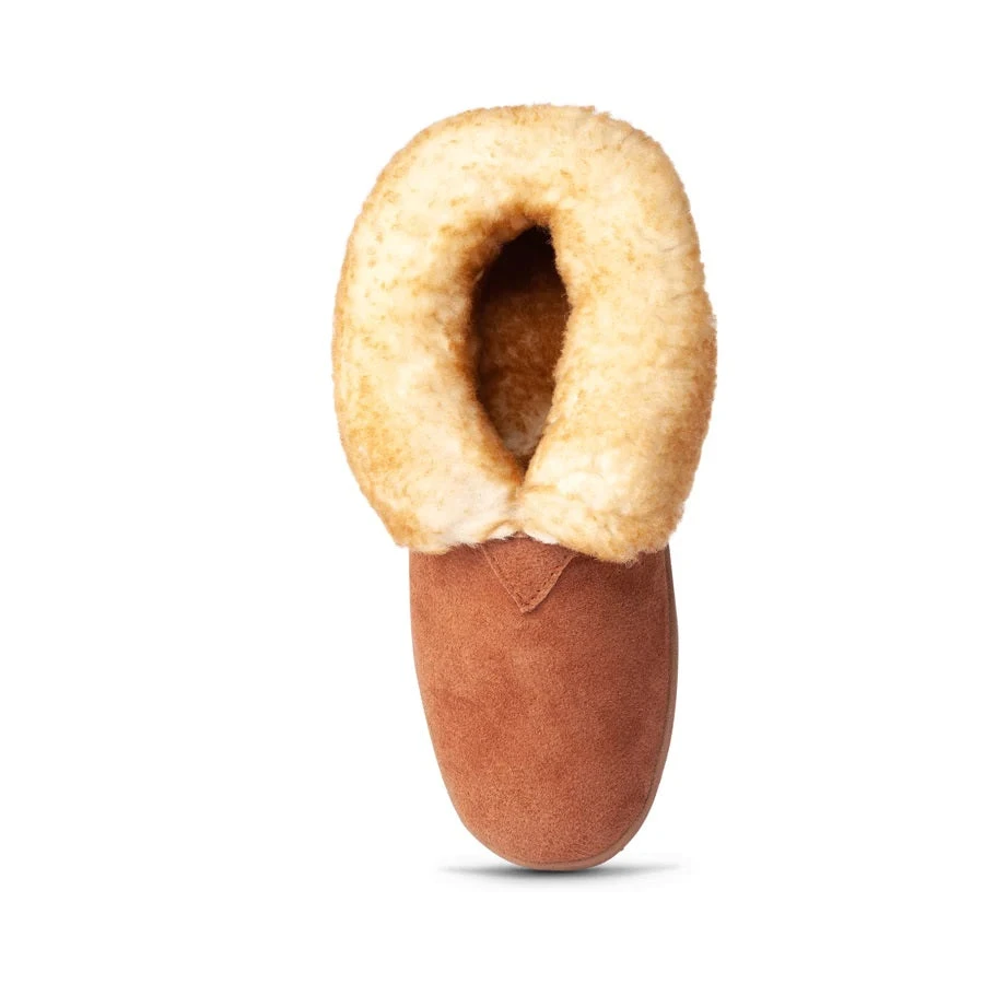 'Old Friend Footwear' Men's Bootee Slipper - Chestnut 4 'Old Friend Footwear' Men's Bootee Slipper - Chestnut - Image 2