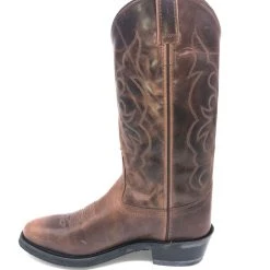 'Old West' Men's 13" Western Narrow Round Toe - Brown 12 'Old West' Men's 13" Western Narrow Round Toe - Brown -cowboy shop IMG 2906 1024x1024@2x