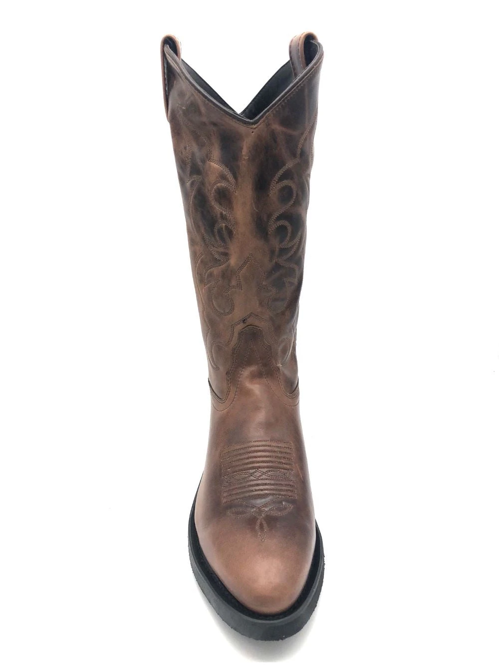 'Old West' Men's 13" Western Narrow Round Toe - Brown 4 'Old West' Men's 13" Western Narrow Round Toe - Brown - Image 2