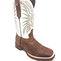 Tanner Mark Boots 'Tanner Mark' Men's 13" Western Square Toe - Brown / Bone -cowboy shop IMG 3244 1024x1024@2x