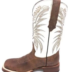 Tanner Mark Boots 'Tanner Mark' Men's 13" Western Square Toe - Brown / Bone -cowboy shop IMG 3245 1024x1024@2x
