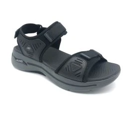 'Skechers' Men's GOwalk Arch Fit Sandal - Black / Charcoal -cowboy shop IMG 3456 1024x1024@2x
