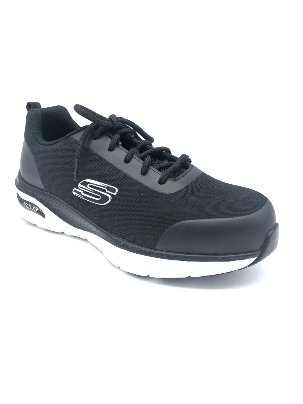 'Skechers' Men's Arch Fit SR Ringstap Alloy Toe - Black / White 7 'Skechers' Men's Arch Fit SR Ringstap Alloy Toe - Black / White - Image 5