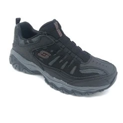 'Skechers' Men's After Burn-Memory Fit Slip On - Black / Charcoal -cowboy shop IMG 3796 1024x1024@2x