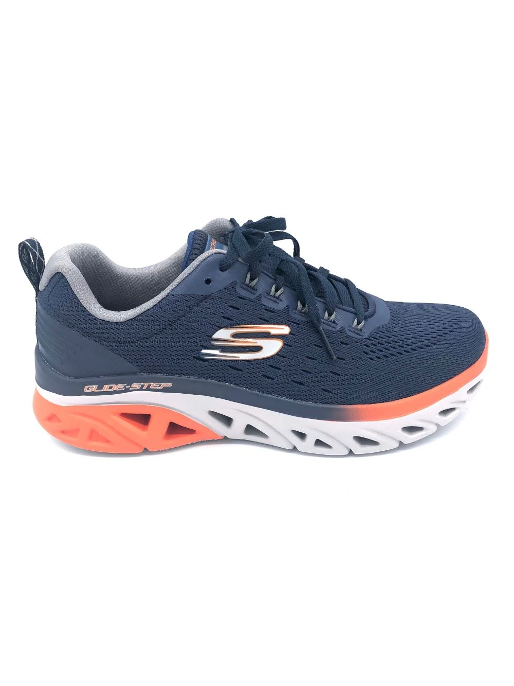 'Skechers' Men's Glide-Step Sport New Appeal - Navy / Orange 3 'Skechers' Men's Glide-Step Sport New Appeal - Navy / Orange