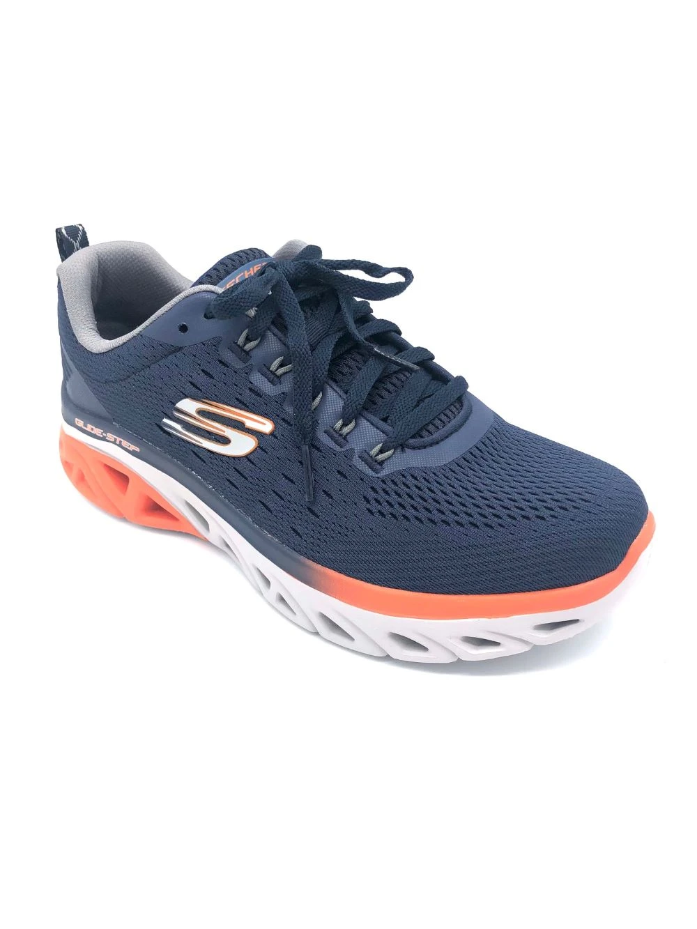 'Skechers' Men's Glide-Step Sport New Appeal - Navy / Orange 7 'Skechers' Men's Glide-Step Sport New Appeal - Navy / Orange - Image 5