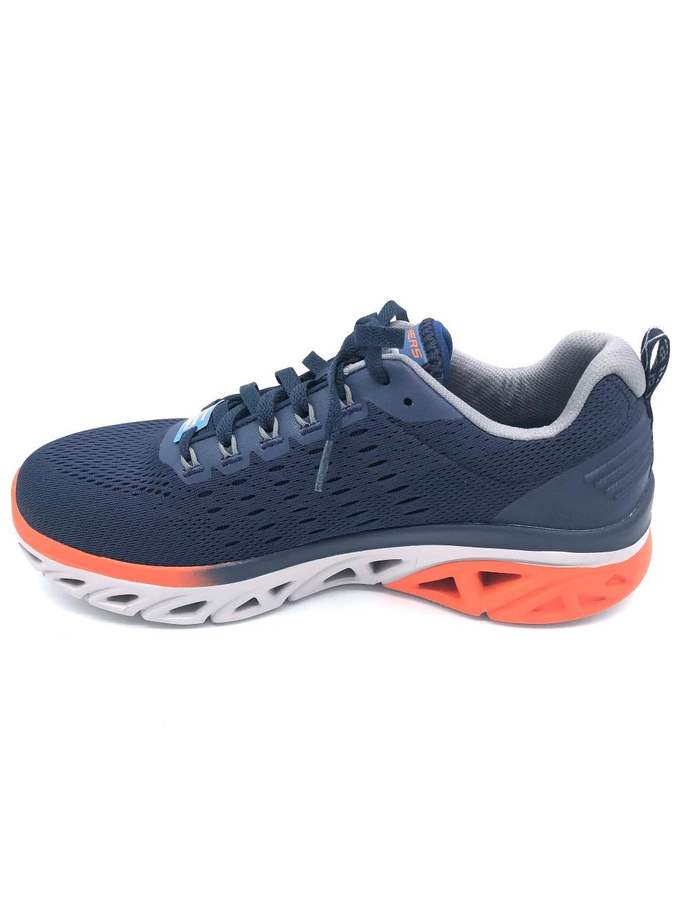 'Skechers' Men's Glide-Step Sport New Appeal - Navy / Orange (Wide) 8 'Skechers' Men's Glide-Step Sport New Appeal - Navy / Orange (Wide) - Image 6