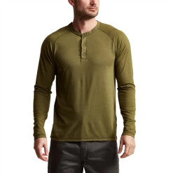 SITKA WEAR AND EQUIPMENT 'Sitka' Men's Hanger Work Henley - Covert