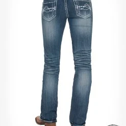 JUST TUFF JEANS 'Cowgirl Tuff' Women's Edgy Bootcut - Medium Wash 9 JUST TUFF JEANS 'Cowgirl Tuff' Women's Edgy Bootcut - Medium Wash -cowboy shop JEDGYJ 4 1024x1024@2x