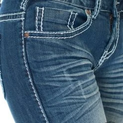 JUST TUFF JEANS 'Cowgirl Tuff' Women's Edgy Bootcut - Medium Wash 10 JUST TUFF JEANS 'Cowgirl Tuff' Women's Edgy Bootcut - Medium Wash -cowboy shop JEDGYJ 6 1024x1024@2x