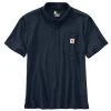 'Carhartt' Men's Loose Fit Midweight Short Sleeve Contractor Pocket Polo - Navy 1 'Carhartt' Men's Loose Fit Midweight Short Sleeve Contractor Pocket Polo - Navy -cowboy shop K570 NVY MF20 1 1024x1024@2x