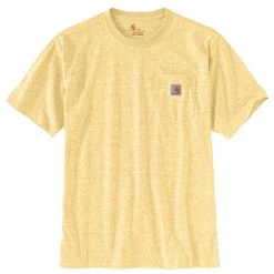 'Carhartt' Men's Loose Fit Heavyweight Pocket T-Shirt - Golden Haze Snow Heather