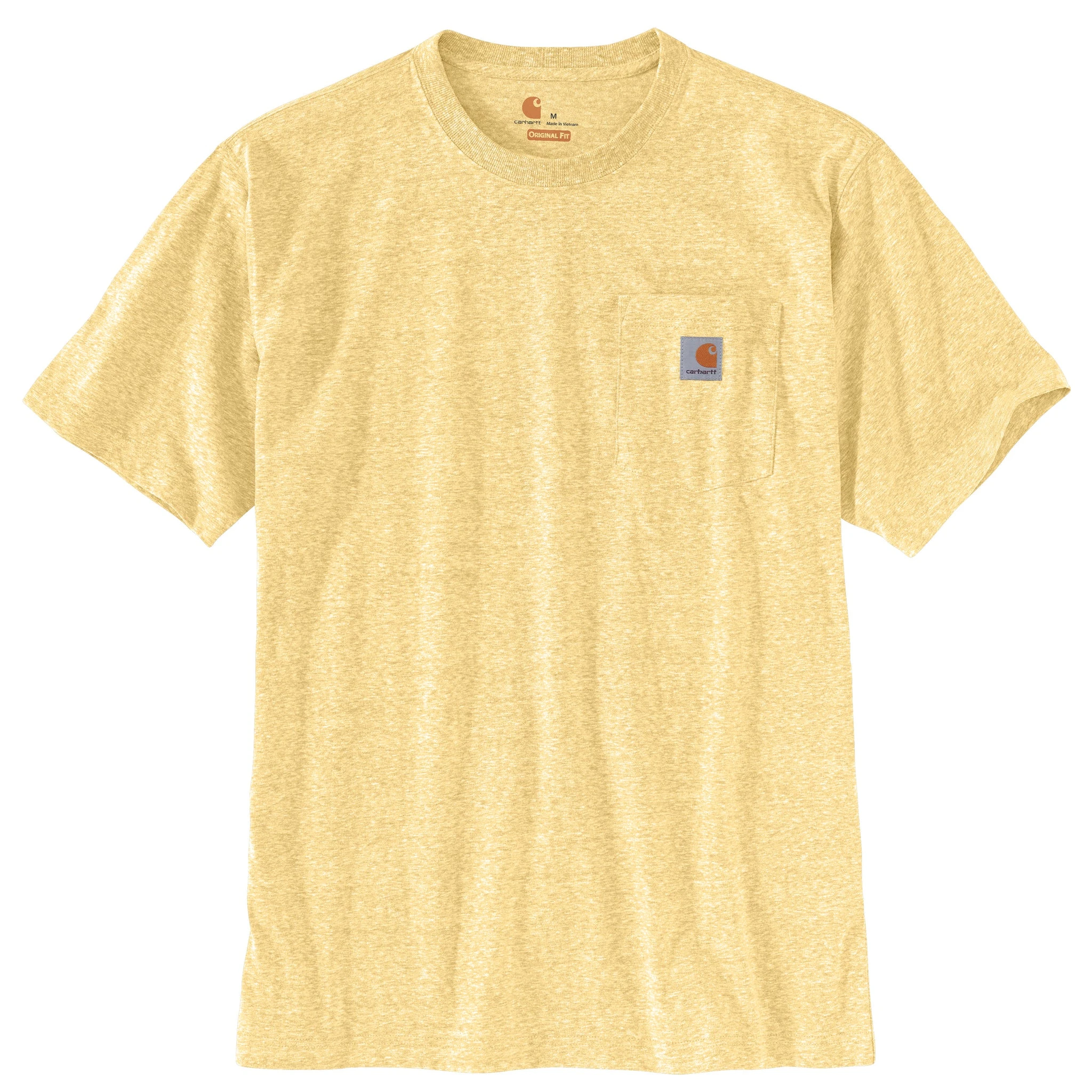 'Carhartt' Men's Loose Fit Heavyweight Pocket T-Shirt - Golden Haze Snow Heather 3 'Carhartt' Men's Loose Fit Heavyweight Pocket T-Shirt - Golden Haze Snow Heather