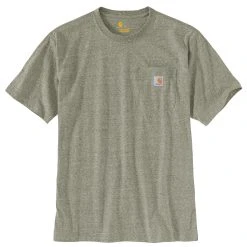 'Carhartt' Men's Loose Fit Heavyweight Pocket T-Shirt - Winter Moss Heather