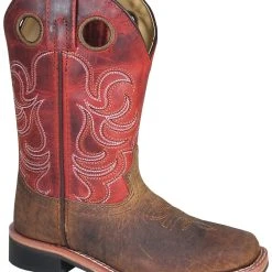 Smoky Mountain Boots 'Smoky Mountain' Children's Jesse Western Square Toe - Brown / Burnt Apple