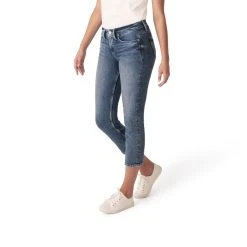 Silver Jeans Co. 'Silver Jeans' Women's Suki Mid Rise Straight Capri - Dark Indigo 7 Silver Jeans Co. 'Silver Jeans' Women's Suki Mid Rise Straight Capri - Dark Indigo -cowboy shop L43980EPX331 IND L3 1024x1024@2x