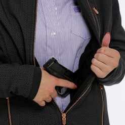 'Cinch' Women's Concealed Carry Bonded Jacket - Black