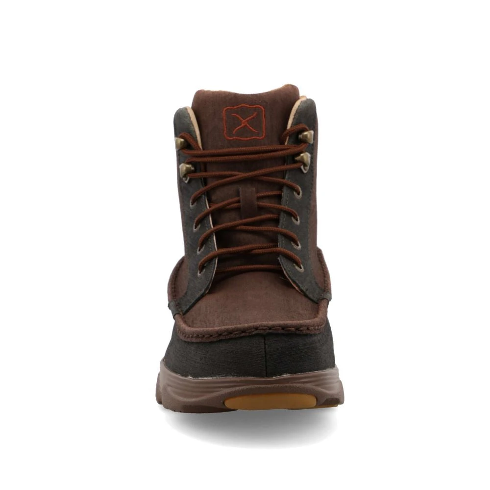 Twisted X Boots 'Twisted X' Men's 6" Crossover Lace Up Soft Toe - Light Brown / Dark Green 6 Twisted X Boots 'Twisted X' Men's 6" Crossover Lace Up Soft Toe - Light Brown / Dark Green - Image 4