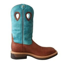 Twisted X Boots 'Twisted X' Men's 12" Lite Cowboy EH Alloy Comp Toe - Brown / Turquoise -cowboy shop MLCA004.04 1024x1024@2x
