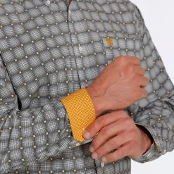 'Cinch' Men's Geo Print Classic Fit Button Down - Cream 6 'Cinch' Men's Geo Print Classic Fit Button Down - Cream -cowboy shop MTW1105450 3 1024x1024@2x