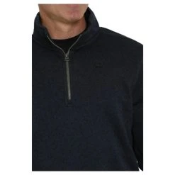 'Cinch' Men's 1/4 Zip Pullover Knit Sweater - Navy -cowboy shop MWK1080007 2 1024x1024@2x