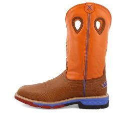 Twisted X Boots 'Twisted X' Men's 12" Western EH Alloy Toe - Tan / Orange -cowboy shop MXBA003.06 4800x4800 L 1024x1024@2x