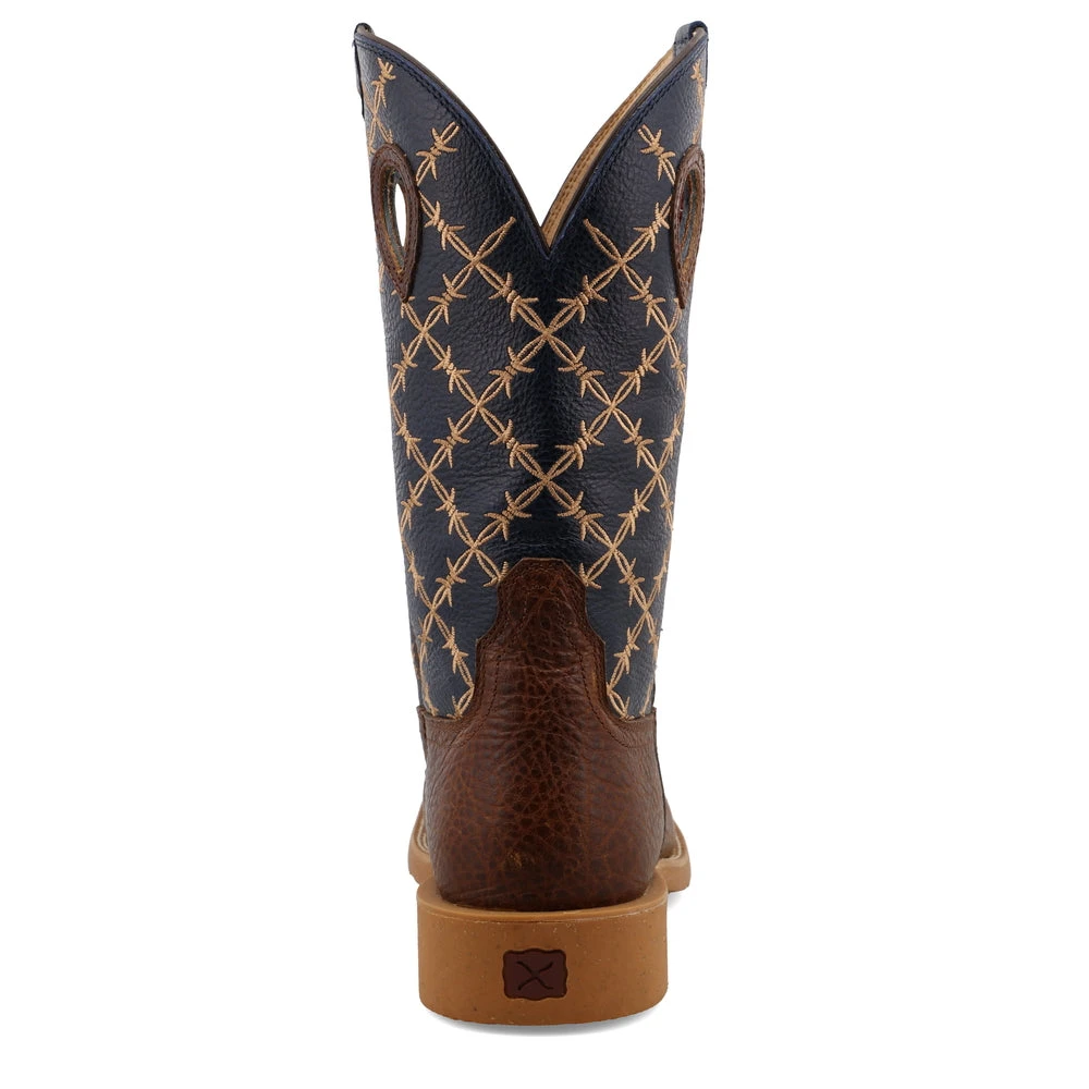 Twisted X Boots 'Twisted X' Men's 12" Tech X Western Square Toe - Rustic Brown/ Navy 7 Twisted X Boots 'Twisted X' Men's 12" Tech X Western Square Toe - Rustic Brown/ Navy - Image 5