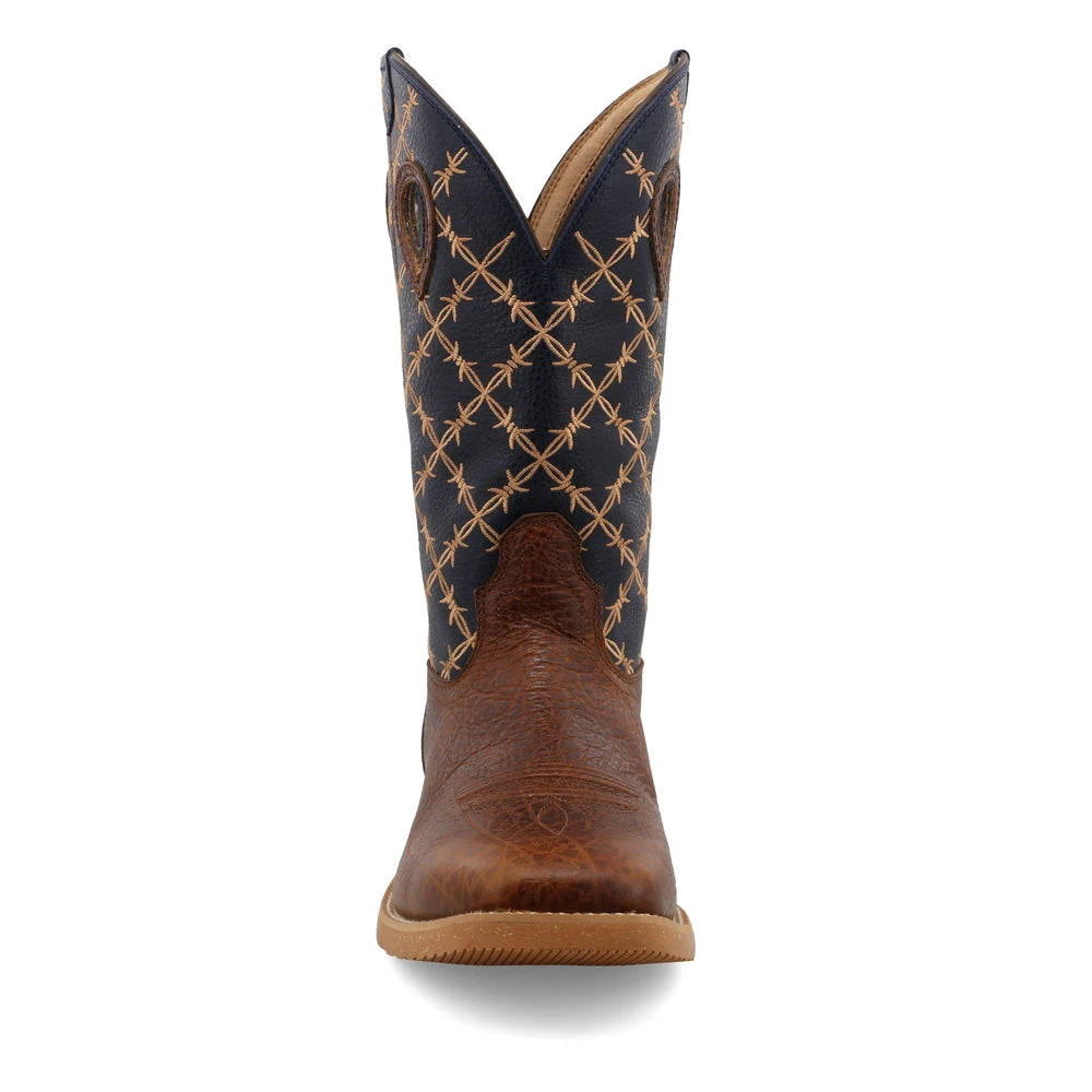 Twisted X Boots 'Twisted X' Men's 12" Tech X Western Square Toe - Rustic Brown/ Navy 6 Twisted X Boots 'Twisted X' Men's 12" Tech X Western Square Toe - Rustic Brown/ Navy - Image 4