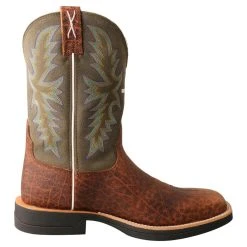 Twisted X Boots 'Twisted X' Men's 11" Tech-X Cellstretch Western Square Toe - Brown / Green -cowboy shop MXW0004 RT 4800x4800 898b4ff2 f525 453c 881d cb1bd8d3e876 1024x1024@2x