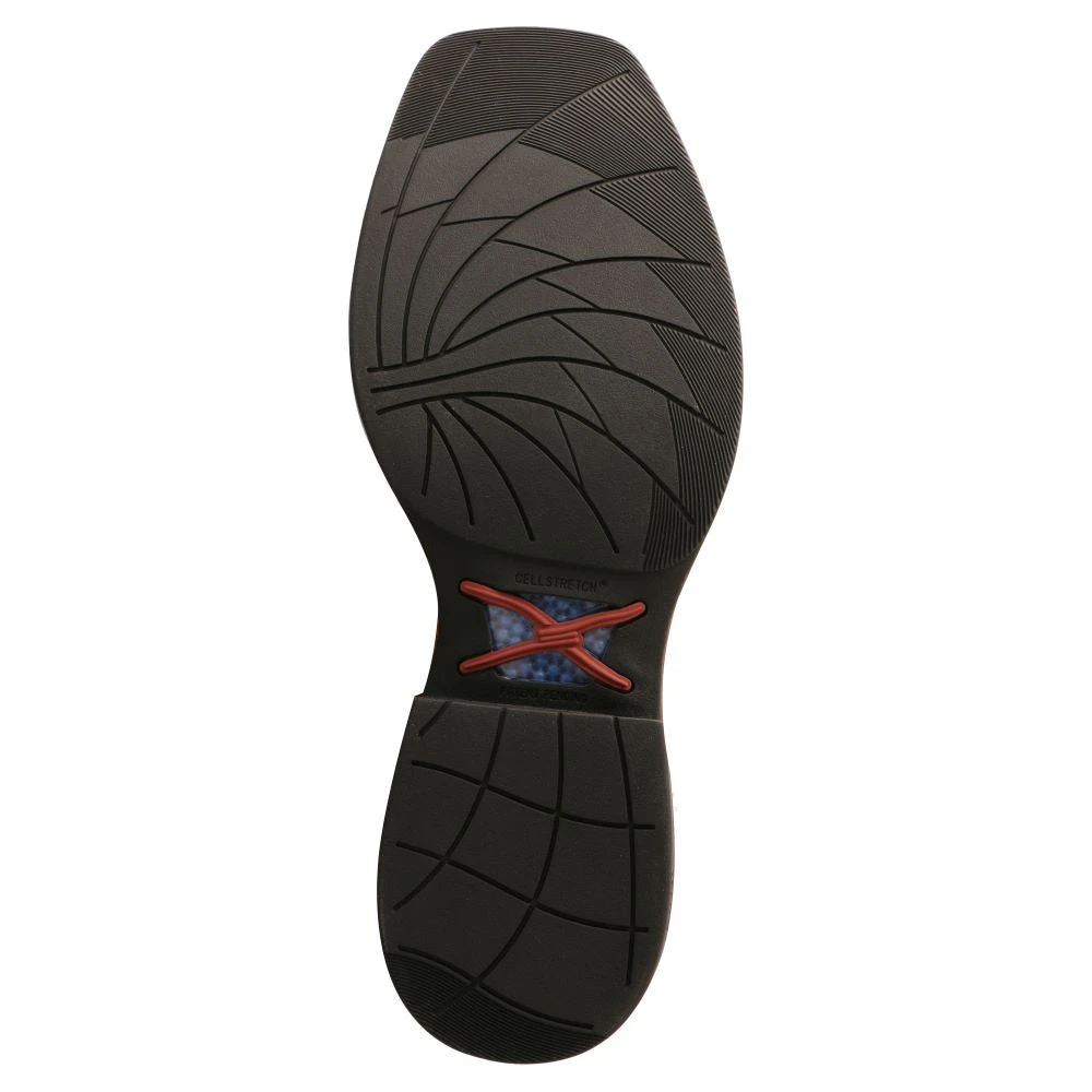 Twisted X Boots 'Twisted X' Men's 11" Tech-X Cellstretch Western Square Toe - Grey / Red 6 Twisted X Boots 'Twisted X' Men's 11" Tech-X Cellstretch Western Square Toe - Grey / Red - Image 4