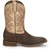 'Nocona' Men's 11" Henry Western Square Toe - Antiqued Brown Cowhide / Vintage Stone -cowboy shop NCA 004 HR5570 1024x1024@2x