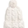 'The North Face' Women's Cable Minna Pom Beanie - Gardenia White